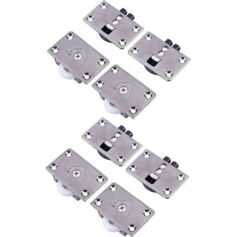 9 roulements à billes de 24 mm pour portes coulissantes d’armoires, accessoires de meubles, roulettes et blocs mobiles – lot de 4 paires