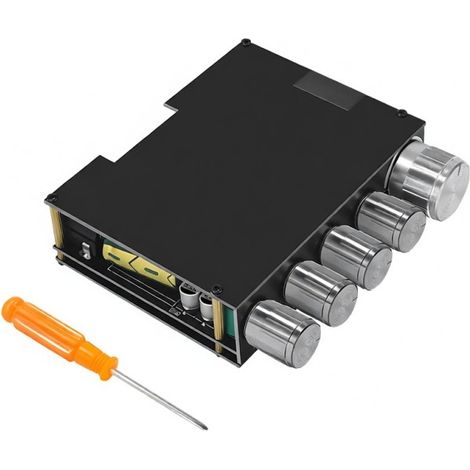Module amplificateur de puissance Bluetooth portable multifonctionnel 2.1 canaux, carte d'amplification pour subwoofer stéréo (1/5)