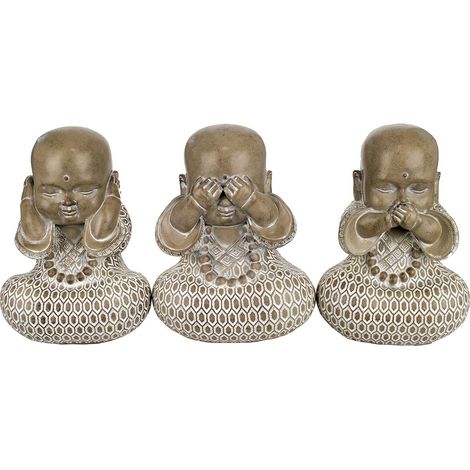 Signes Grimalt Figure di figure di Buddha  Buddha Figura 3 unità Buddha Brown 19x11x14cm 27205