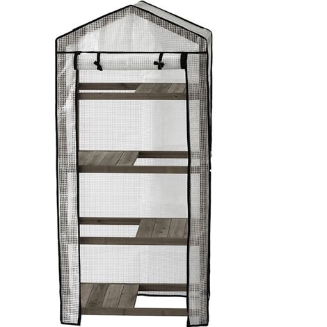 Nursery Coldframe - Greenhouse Grey Wash