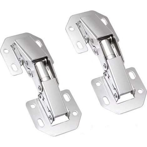 Charnières à Fermeture, Charniere Porte Placard 90 Degré Charniere Invisible Meuble pour Porte Armoire Placard de Cuisine 77mm,Starlight,2pcs (1/5)