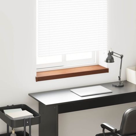 vidaXL Appui de fenêtre Bois marron 80 x 25 x 4,5 cm PVC (1/5)