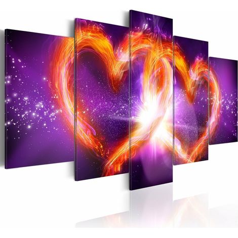 Tableau les flammes de l'amour - 200 x 100 cm (1/4)