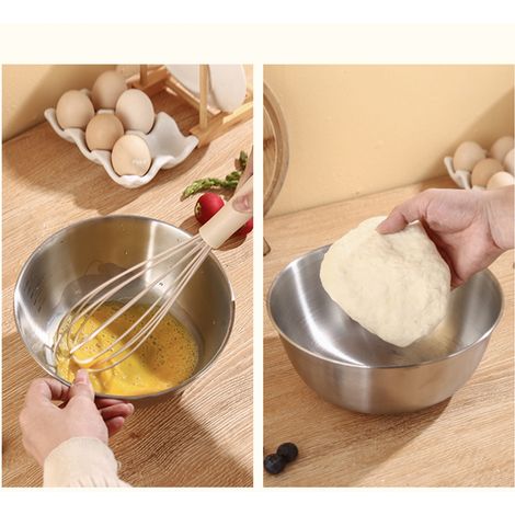 Bol de cuisine japonais épais en acier inoxydable 304, bol ménager, batteur à œufs, assiette à légumes, 28 cm (1/5)