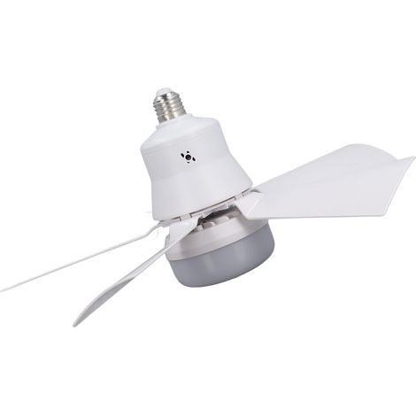 40 cm (15,7 Zoll) großer Deckenventilator mit Schraubsockel, Fernbedienung, E26-Fassung und dimmbarer Beleuchtung. Ideal für Garage, Badezimmer, Schlafzimmer und Küche. Farbe: b (1/5)