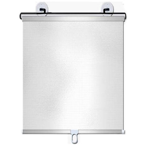 QORVA-Rideaux rétractables pour pare-brise – Protection UV – Installation facile avec ventouses – Taille 50x125 cm en PVC (1/5)