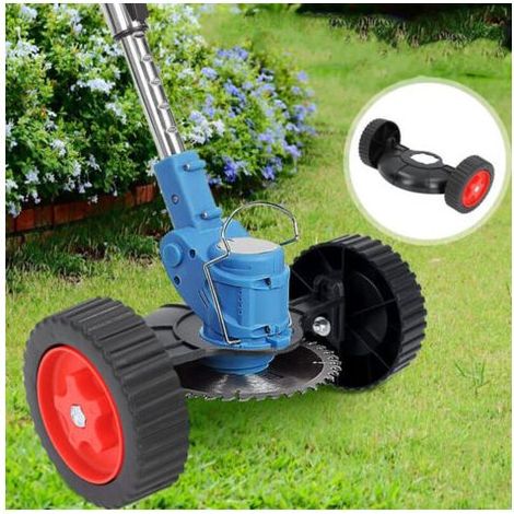 Roue de Support de Coupe-Bordure, Roue Auxiliaire de Coupe-Herbe en Plastique Réglable en Hauteur pour Le Désherbage du Paysage de Jardin, la Restauration du Potager (1/5)