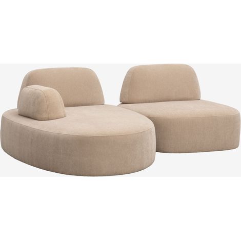 Divano modulare chaise longue sinistro a 2 pezzi rivestito Giorgia SKLUM            