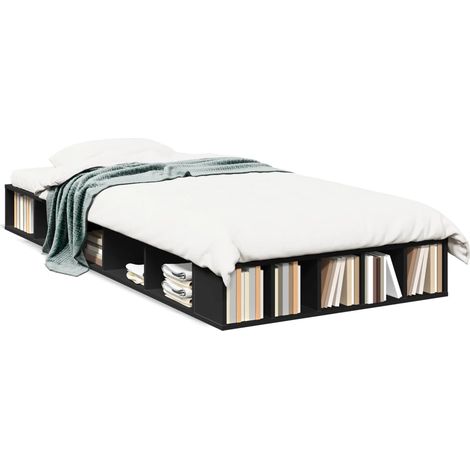 Maison Exclusive - Estructura de cama madera de ingeniería negra
