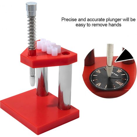 Portable single-needle insertion tool, watch repair tool, pressure tool for releasing hour, minute and second hands, needle insertion tool, needle press. (1/5)
