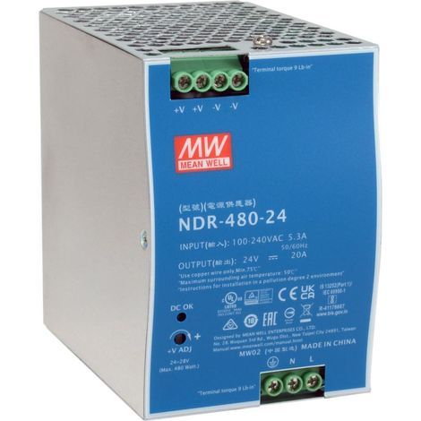 Alimentatore LevelOne POW-2462 480 W 24 VDC