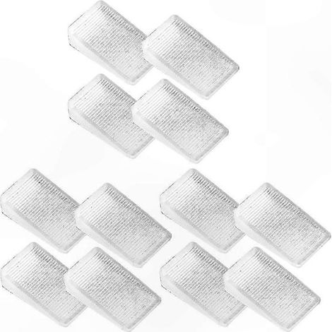 Lot de 12 cales en PVC pour le nivellement de meubles et les travaux de bricolage (1/4)