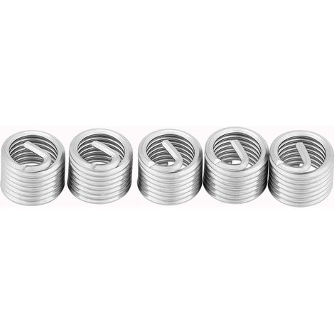 50 pièces inserts hélicoïdaux filetés en acier inoxydable M8 x 1.25 x 1.5D pour réparation de filets (1/5)