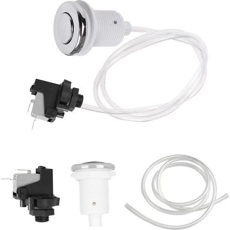 Stainless Steel Pneumatic Switch, 1m Hose, For Spa Bathtub (1/5)