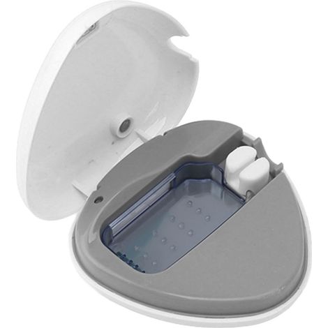 Désinfectant à brosse à dents portable rechargeable étui nettoyant voyage maison blanc (1/5)