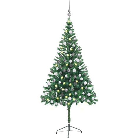 Künstlicher Weihnachtsbaum Beleuchtung Kugeln 180cm 564 Zweige