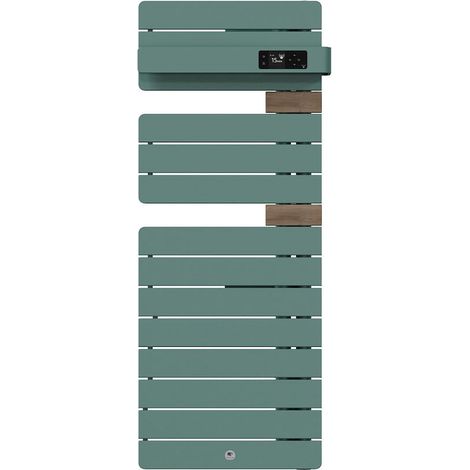 Termoarredo elettrico scaldasalviette Allure 4 Classico Montante a destra stretto 500W Verde eucalipto/Quercia - THERMOR - 483365 (1/4)