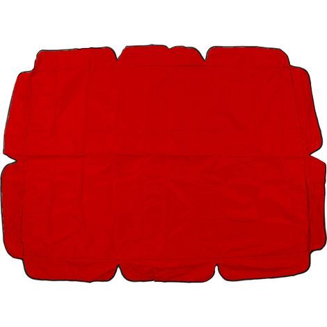 Waterproof outdoor swing canopy, 420D silver-coated Oxford fabric replacement chair for garden and patio, red (1/5)