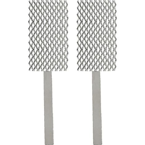 Lot de 2 anodes en titane platinées en maille 6 x 15 cm pour placage de bijoux en rhodium (1/3)