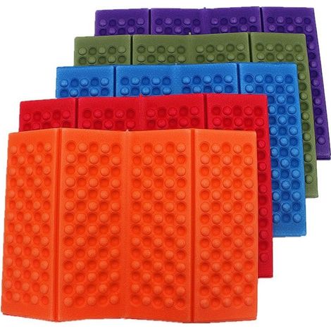 Tapis de plage/camping d'extérieur pliable, petit coussin de siège (1/5)