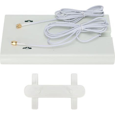 Antenne Plate 4G WIFI 2M SMA Mâle 700-2700 MHz Amplificateur Signal Intérieur Mur Bureau (1/5)