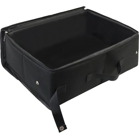 Bac litière pliable sac transport chat litière portable étanche poignée couvercle, idéal voyage voiture
