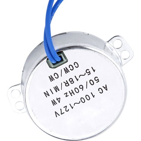 1 moteur synchrone 100-127 V CA 4 W 50/60 Hz à engrenages CCW/CW (1/5)