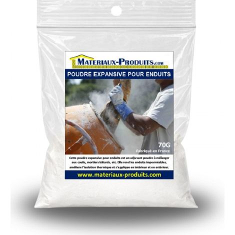Poudre expansive pour enduits - 70 g Blanc - MATPRO