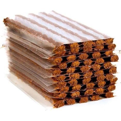 50 Pz Pneumatico Tubeless Riparazione Striscia Di Corda Kit Tappo Di Gomma Strumento Di Recupero Rapido Pneumatico Ruota Adesivo Auto Moto Viaggi In Automobile (1/5)