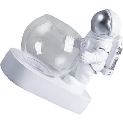 Vase Hydroponique avec Lampe Décor Astronaute Résine Contenant pour Plantes Intérieur Design Moderne et Élégant pour Fleurs et (1/5)