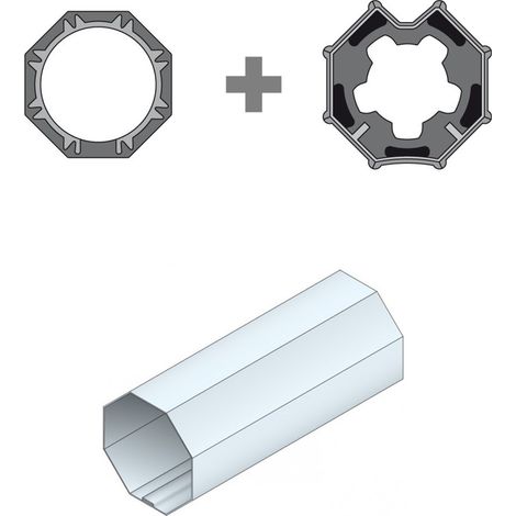 Adaptation moteur T5 pour tube Octo 60 – Couple max 50 Nm – Compatible avec moteurs diamètre 50 – Applications volets roulants – Simu