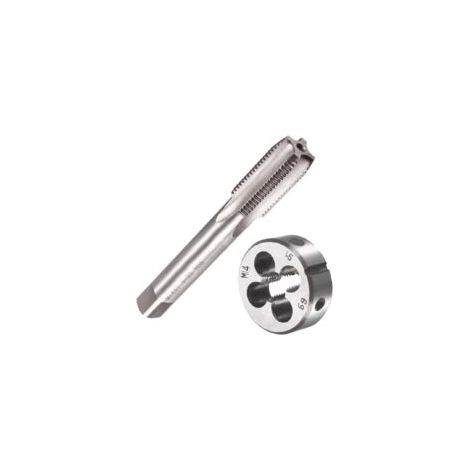M14 X 1,5 Métrique Tarauds et Filières, M14 X 1,5mm Kit de Taraudage et Filetage HSS Tarauds à Main Droite Filetage