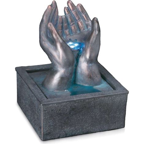 Ad Trend Fontana Elettrica Poliresina 20 x 20 Cm H 26 Cm con 4 Led (1/2)