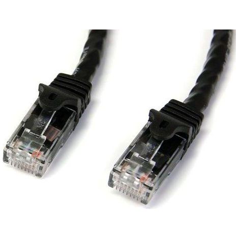 CABLE PATCH CAT6 RJ45 GIGABIT UTP DE 15M - SANS CROCHET - NOIR (1/5)