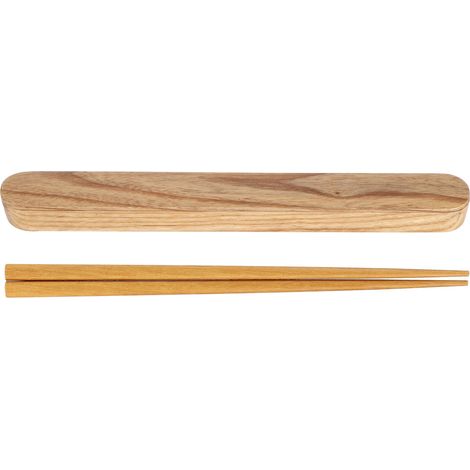 Wooden Chopsticks Portable Environmental Friendly Student Travelling Tableware Gift SetLight Colored Rubber Wood (1/5)