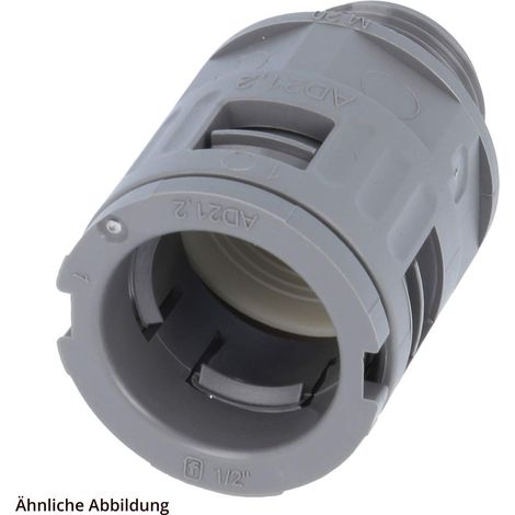 FLEXA RQG-P Schnellverschraubung gerade Gewinde PG36x1,588 für Schlauch-Außendurchmesser 42,5mm hochdichtend mit Außengewinde - 1 Stück (1/3)