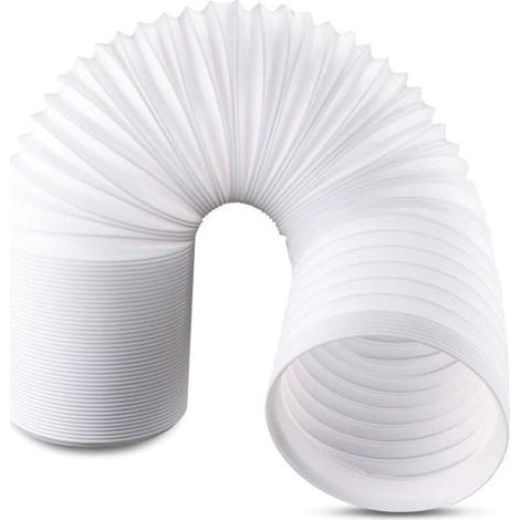 Tuyau d'Échappement de Climatiseur Portable - 1,5m - Tuyau Climatiseur Mobile de 150mm de Diamètre avec Filetage Anti-Horaire (1/4)
