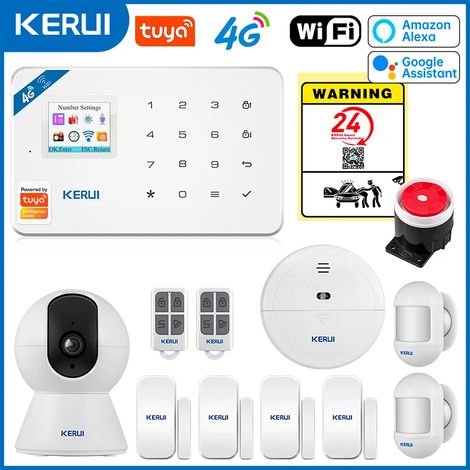 (Pack 5) Système d'alarme de sécurité intelligent WIFI GSM, compatible avec la maison intelligente Alexa, antivol. (1/5)