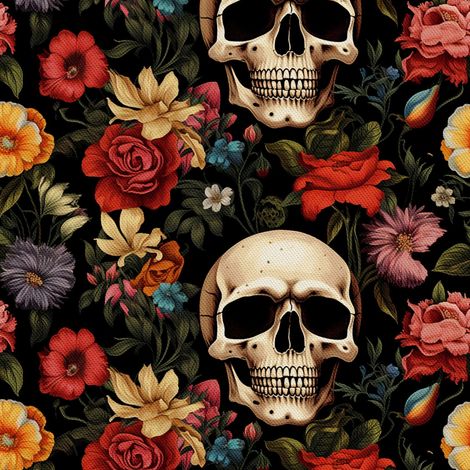 Tela decorativa para exteriores Oxford - Motivo de calavera I DX4791 (1/5)