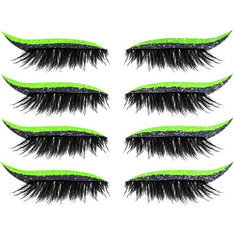 4 Paires d'autocollants réutilisables pour eye-liner et faux cils, imperméables, faciles à appliquer et retirer (1/5)