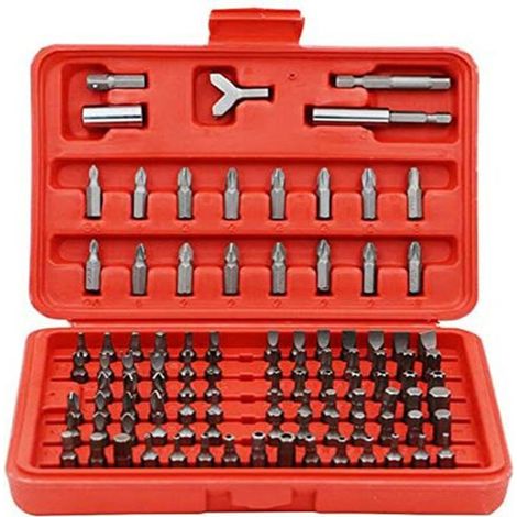 100 embouts de tournevis, coffret d'embouts de tournevis, kit de réparation portable KLB (1/5)