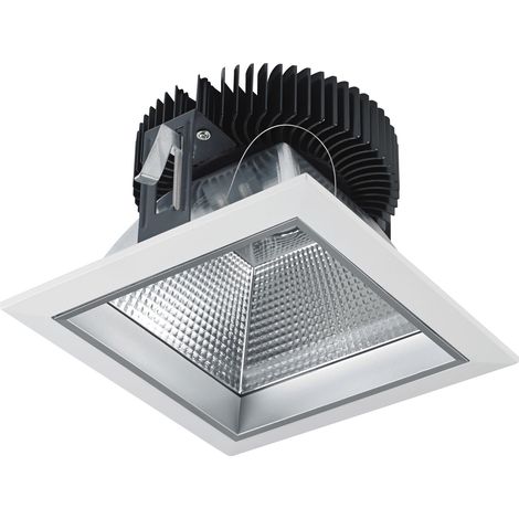 Plafonnier encastré PANDORA IP44 LED COB 15W 1000lm CRI80 4000K 60º Blanc