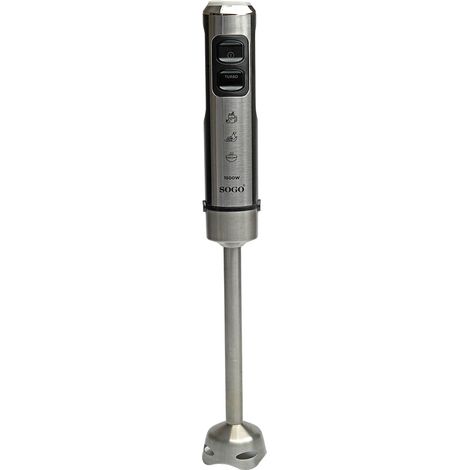 Batidora de inmersión inox 1500W con brazo de 25 cm y 23 velocidades (1/4)
