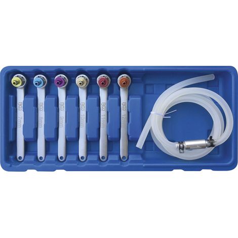 BGS Bremsen-Entlüfterschlüssel-Satz 7 - 8 - 9 - 10 - 11 - 12 mm 7tlg. - 66516