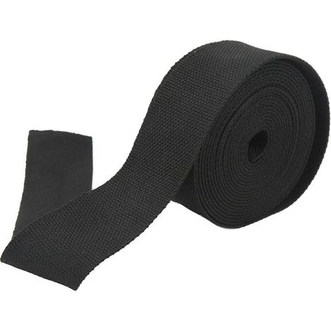 Gaine thermique extensible en fibre de verre 16 mm noire pour câble de tuyau d'huile automobile 7,5 m (25 pi) (1/5)