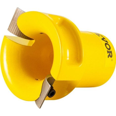 Coupe-tenon en aluminium et acier -25,4 mm 38 mm 50,8 mm - Doubles lames incurvées - Vis à bouton (1/5)