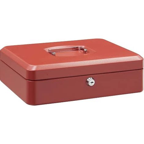 Caja fuerte metalica portatil caudales gigante  Rojo (1/3)