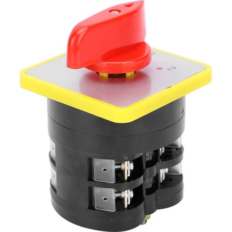 Interrupteur à cames électrique 16 A pour transfert et inversion universels, offrant une conductivité stable de 110 à 380 V. (1/5)