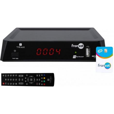 TRIAX THR7620 Récepteur TV Satellite HD + Carte PC6 FRANSAT Eutelsat 5W (1/4)