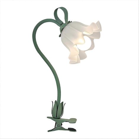 Lampe de chevet à pince en forme de fleur, lampe de lecture flexible à col de cygne avec 3 modes de couleur, veilleuse pour enfants (1/5)